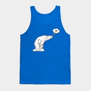 Polar bear misses the snow Tank Top